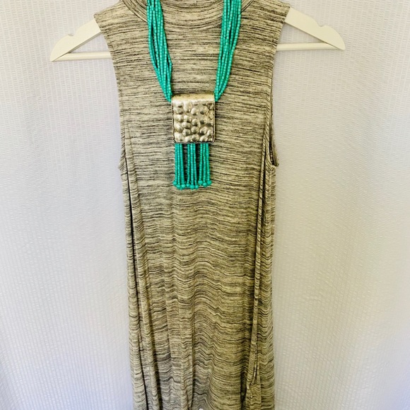 Heather Gray Sleeveless T-shirt Dress - Picture 7 of 8